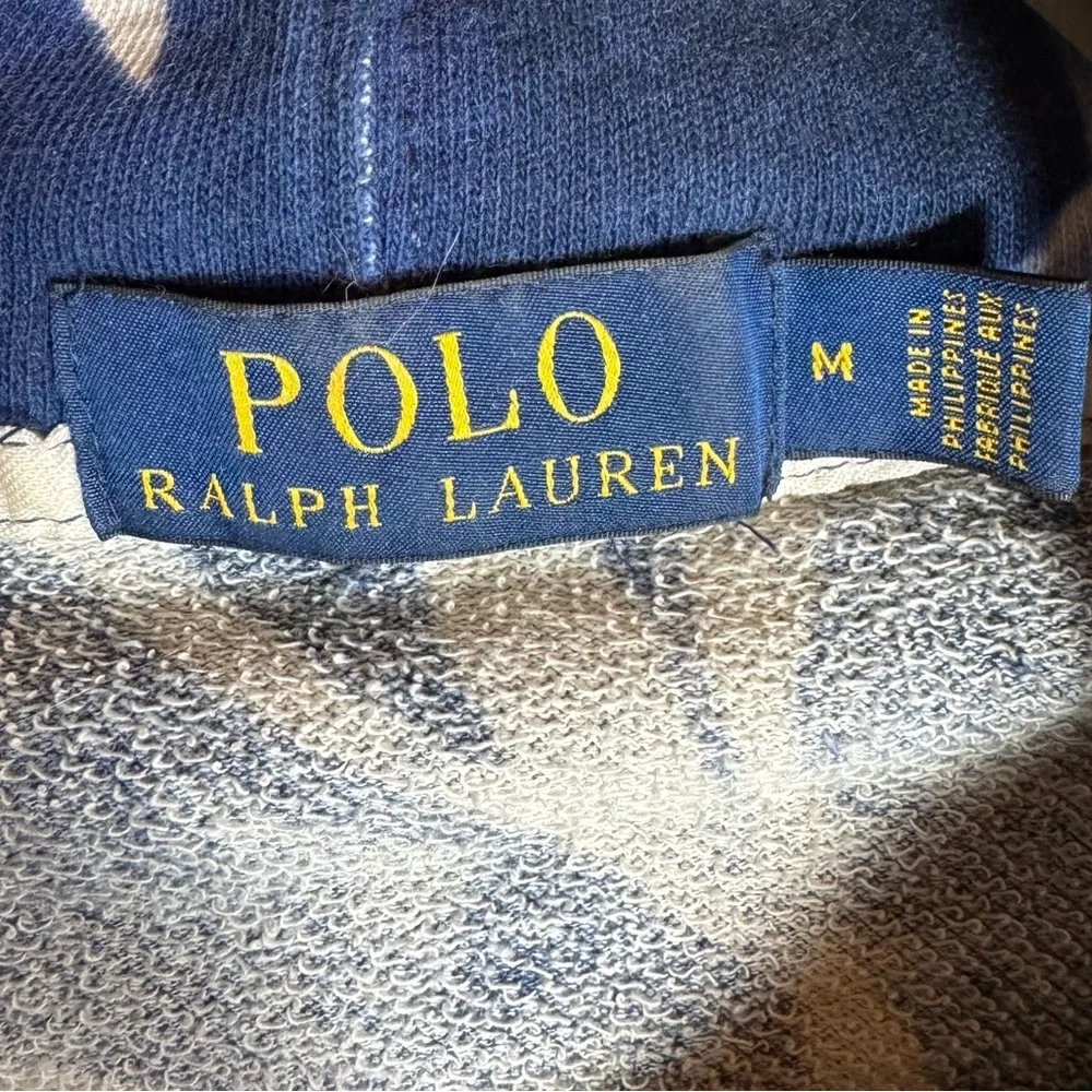 Polo Ralph Lauren Hoodie Blue and White‎ floral size medium can be unisex